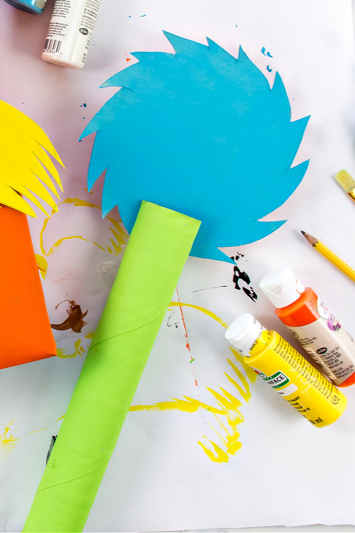 Colorful Truffula Tree The Lorax Craft For Kids Kids Activities Colorful Truffula Tree The Lorax Craft For Kids Kids Activities