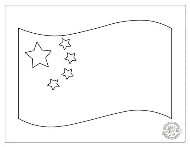 China Flag Coloring Page Kids Activities Blog