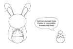 How To Draw the Easter Bunny Easy Lesson for Kids You Can Print | Kids ...