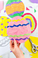 Mosaic Paper Easter Egg Crafts for Kids • Kids Activities Blog