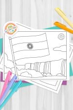 Sunny Argentina Flag Coloring Pages | Kids Activities Blog