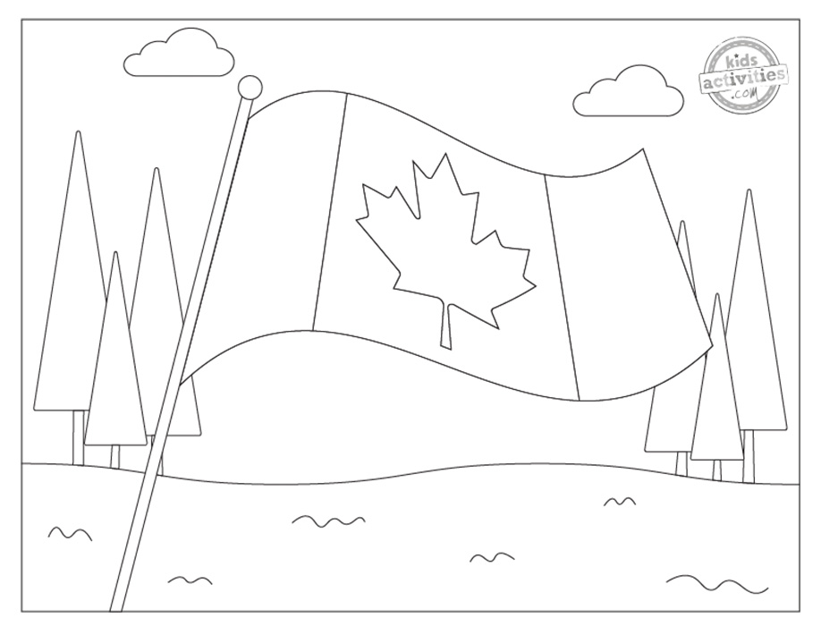 The Brilliant Canada Flag Coloring Pages Kids Activities Blog KAB