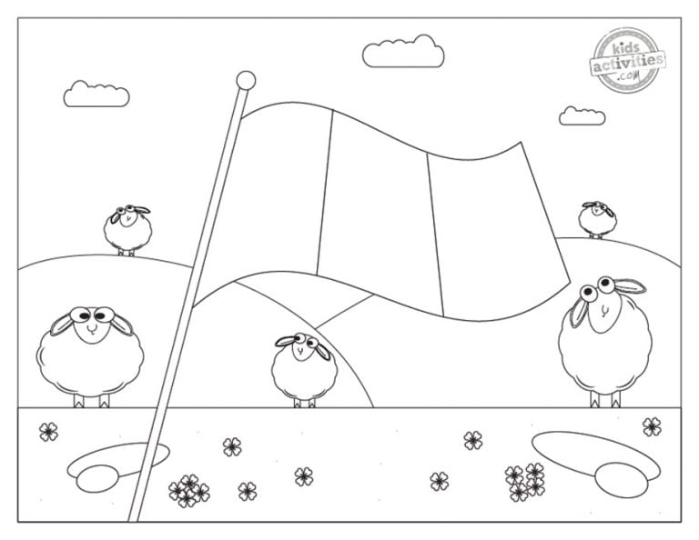 Festive Ireland Flag Coloring Pages Kids Activities Blog
