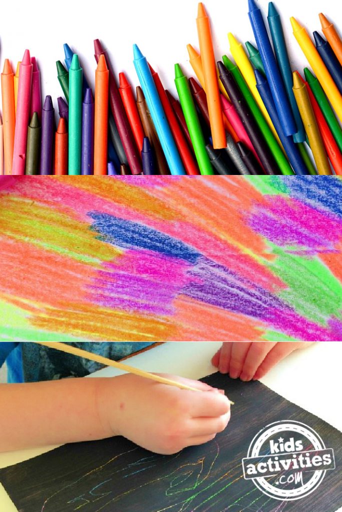 How To Make Your Own Scratch Art With Crayons Kids Activities Blog