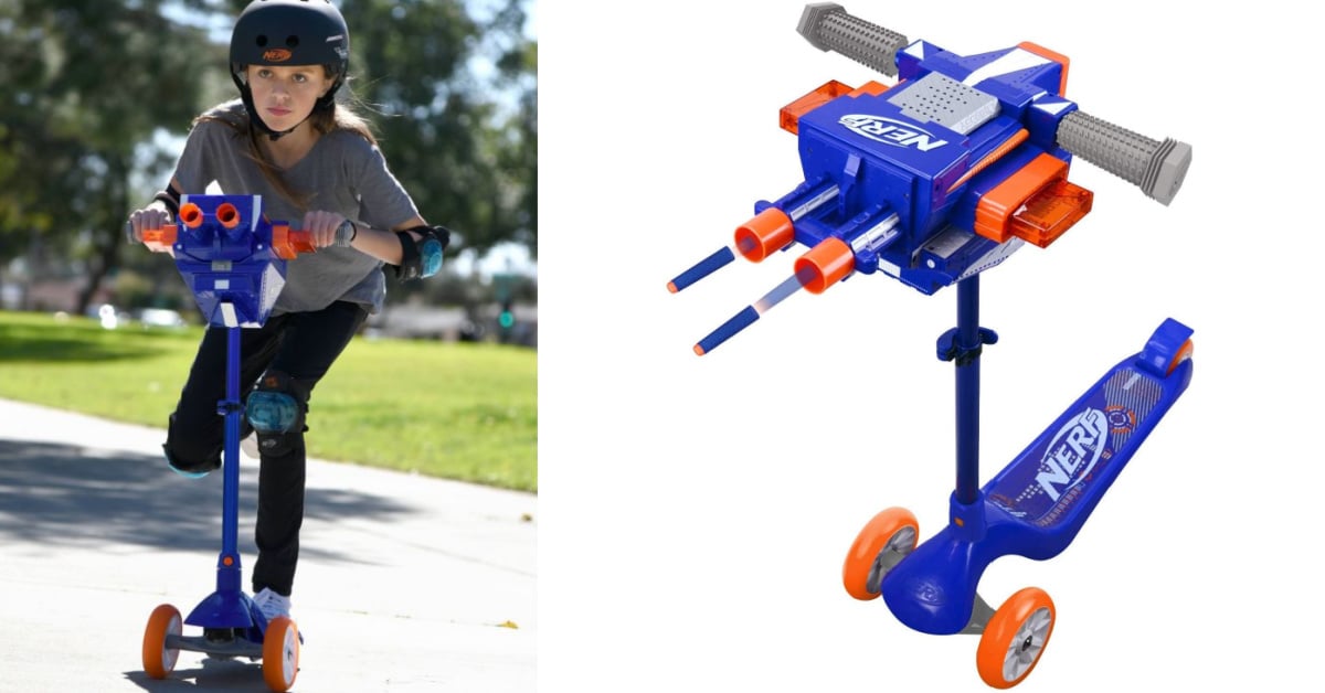 You Can Get Your Kids A Nerf Scooter with An Attached Blaster That