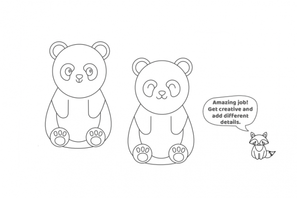 Panda Drawing.pdf How To Draw a Panda Easy Printable Lesson For Kids + Free Printable ...
