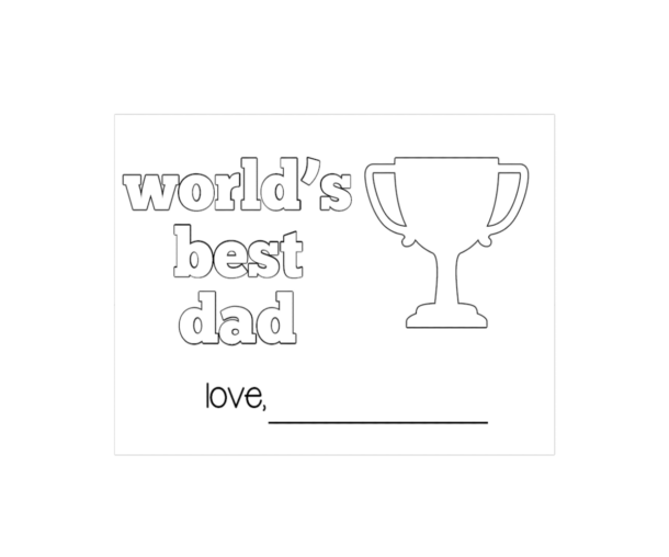 Free Printable Fathers Day Cards for Kids to Give to Dad | Kids ...