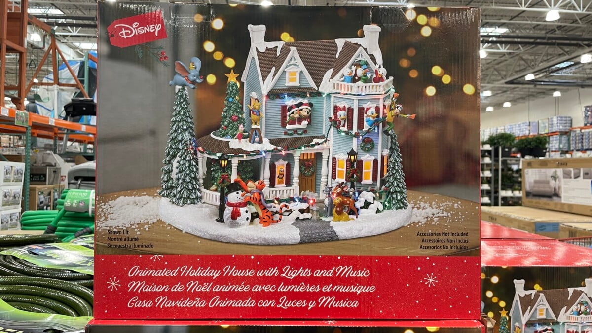 極美品　ディズニー♪Animated Holiday House ♪Costco 2022 COSTCO Christmas Decor Disney Animated Holiday House W