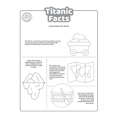 Fun Titanic Facts For Kids To Print And Learn | Kids Activities Blog