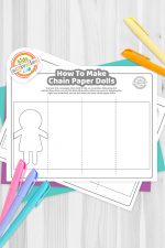 Free Template: How To Make Chain Paper Dolls | Kids Activities Blog