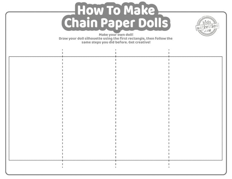Free Template: How To Make Chain Paper Dolls | Kids Activities Blog