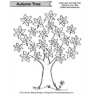 Free Fall Tree Coloring Page to Celebrate Autumn Colors! | Kids ...