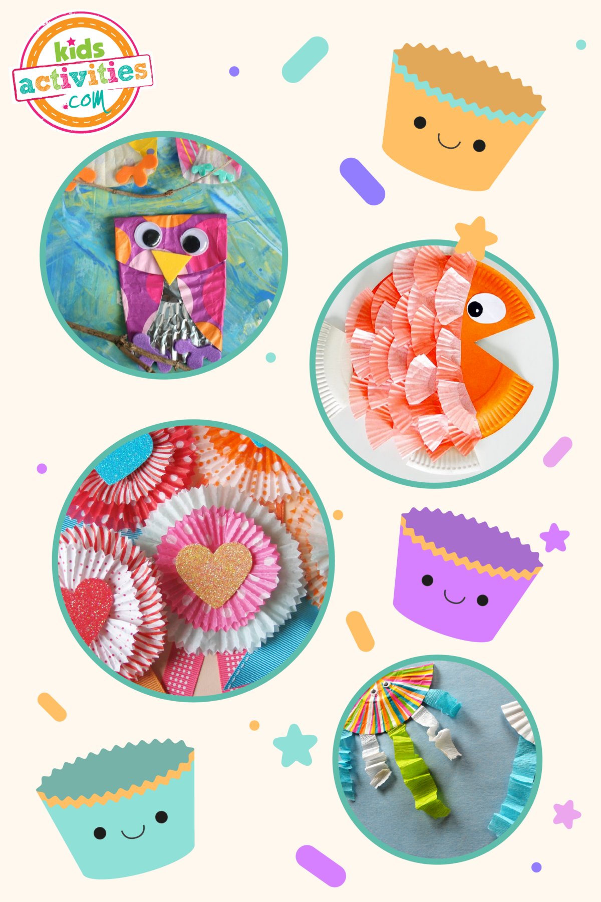 50+ Creative Cupcake Liner Crafts Kids Activities Blog