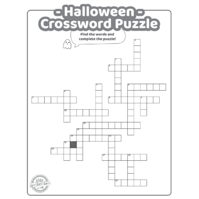 Printable Halloween Crossword Puzzles for Kids | Kids Activities Blog