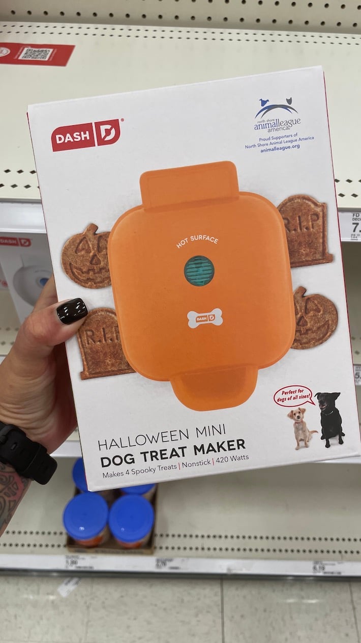 Target is Selling A Mini Halloween Dog Treat Maker Just in Time for Spooky Season Kids
