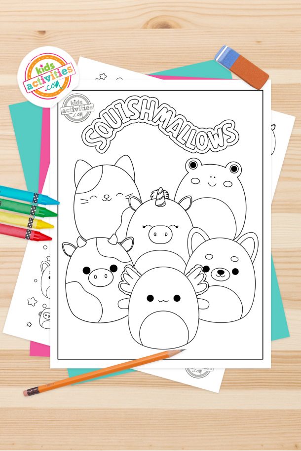 Cutest Ever Squishmallow Coloring Pages | Kids Activities Blog