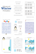 Printable Winter Activity Sheets for Kids | Kids Activities Blog
