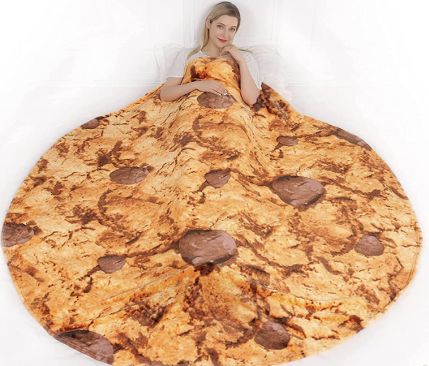 You Can Get A Giant 6Foot Chocolate Chip Cookie Blanket That’ll Turn