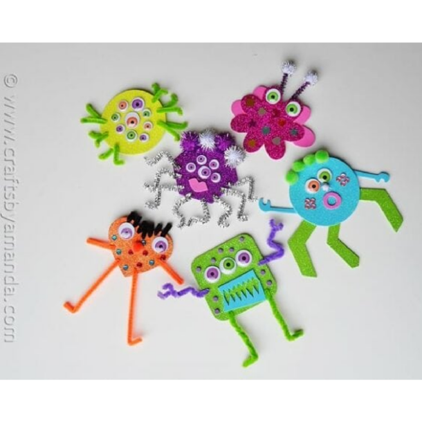 Mini Monster Project 50 Monster Crafts for Kids for Any Time of Year! | Kids Activities Blog
