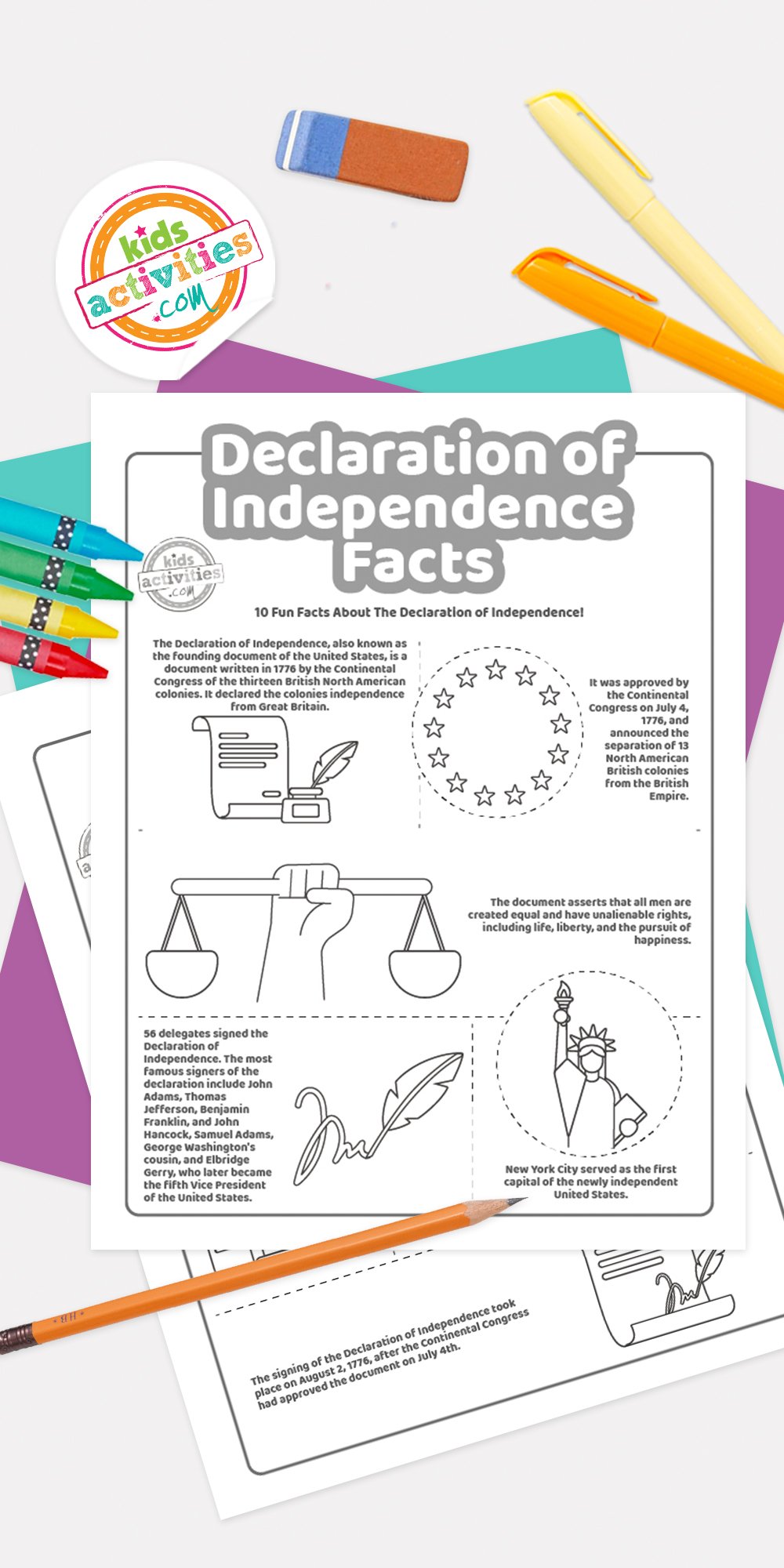 interesting facts about declaration of independence