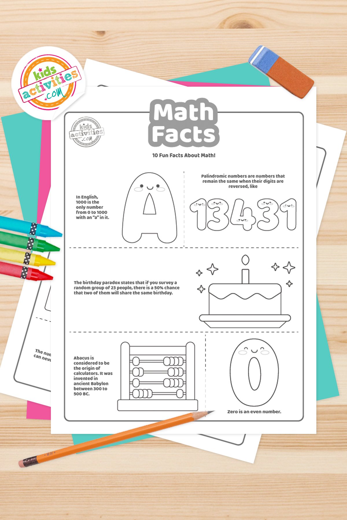 Printable Math Facts Coloring Pages [2025]
