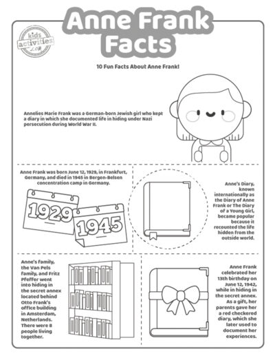 10 Anne Frank Facts For Kids And Adults | Kids Activities Blog