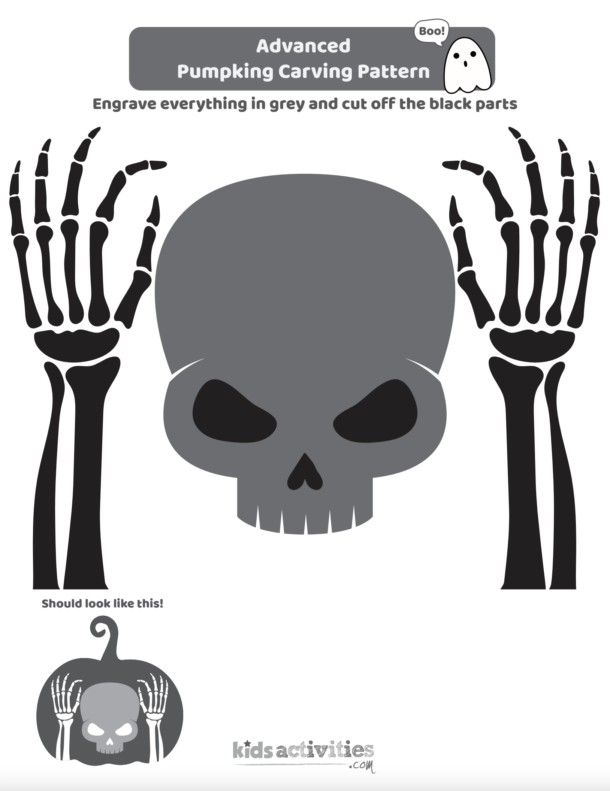12 Free Pumpkin Stencils for Halloween -Kids Activities Blog