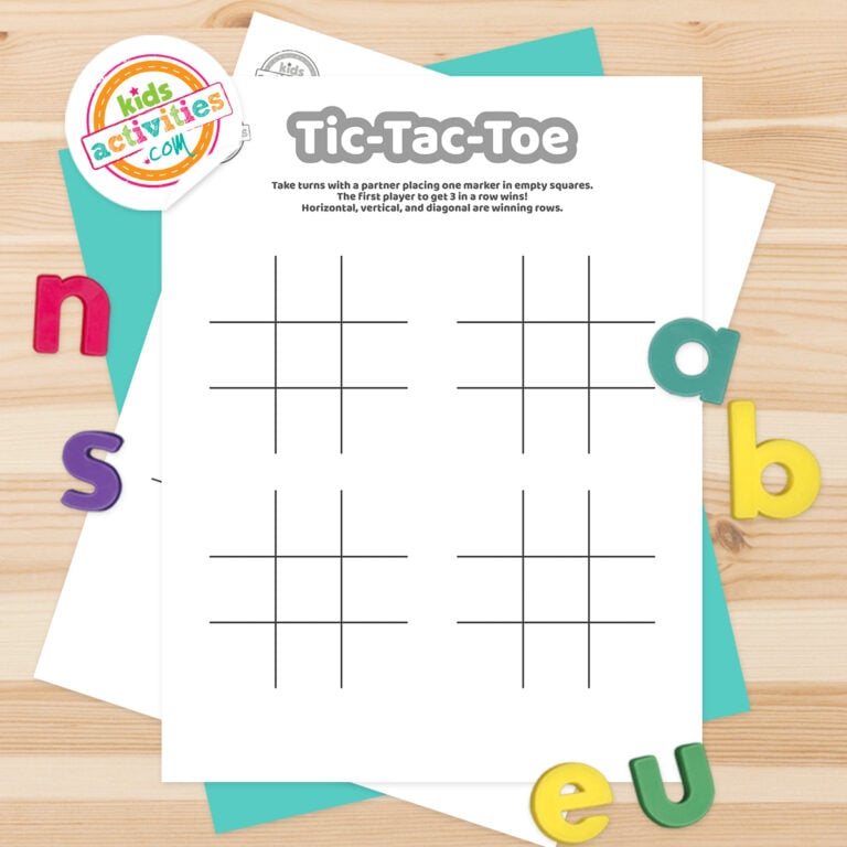 Tic Tac Toe Printable | Kids Activities Blog