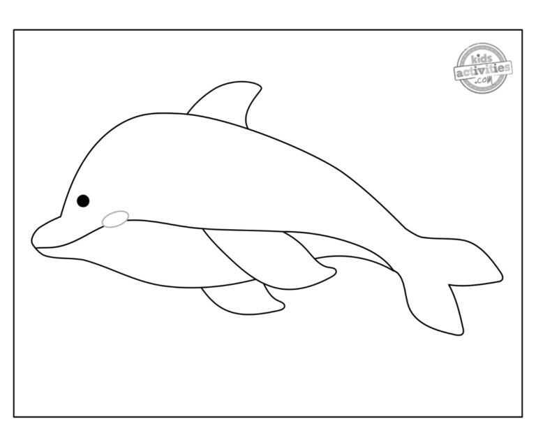 Printable Amazon Pink Dolphin Coloring Pages For Kids | Kids Activities ...