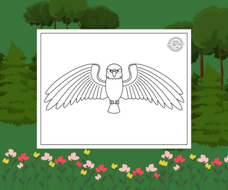 Awesome Harpy Eagle Coloring Page For Kids | Kids Activities Blog