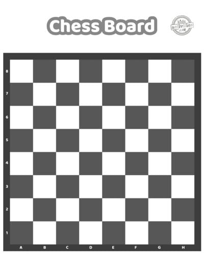 Free Printable Chess Board And Chess Pieces | Kids Activities Blog