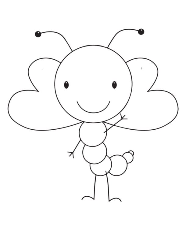 Adorably Simple Spring Bug Coloring Pages for Kids | Kids Activities Blog