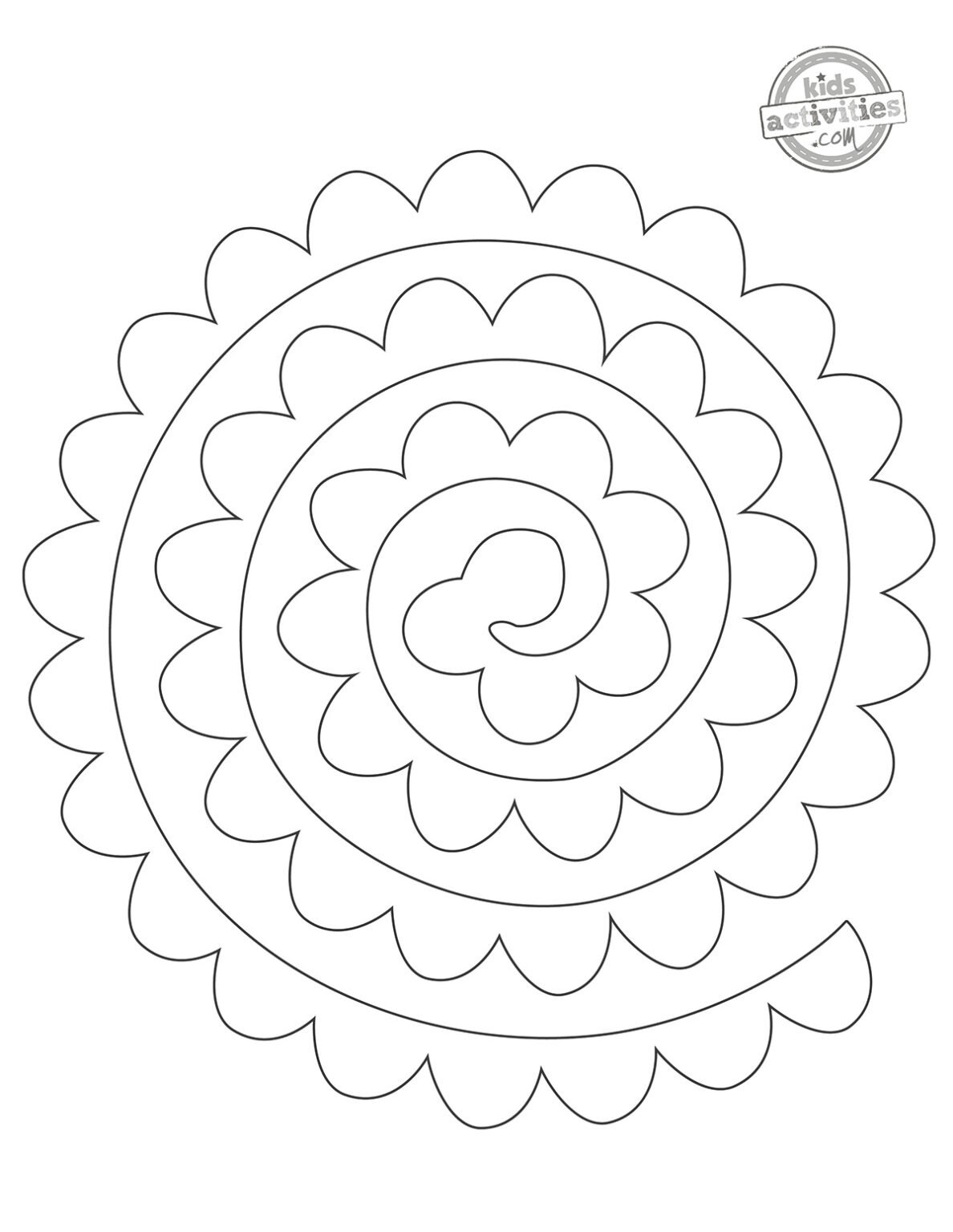 Paper Roses - Free Printable Templates | Kids Activities Blog
