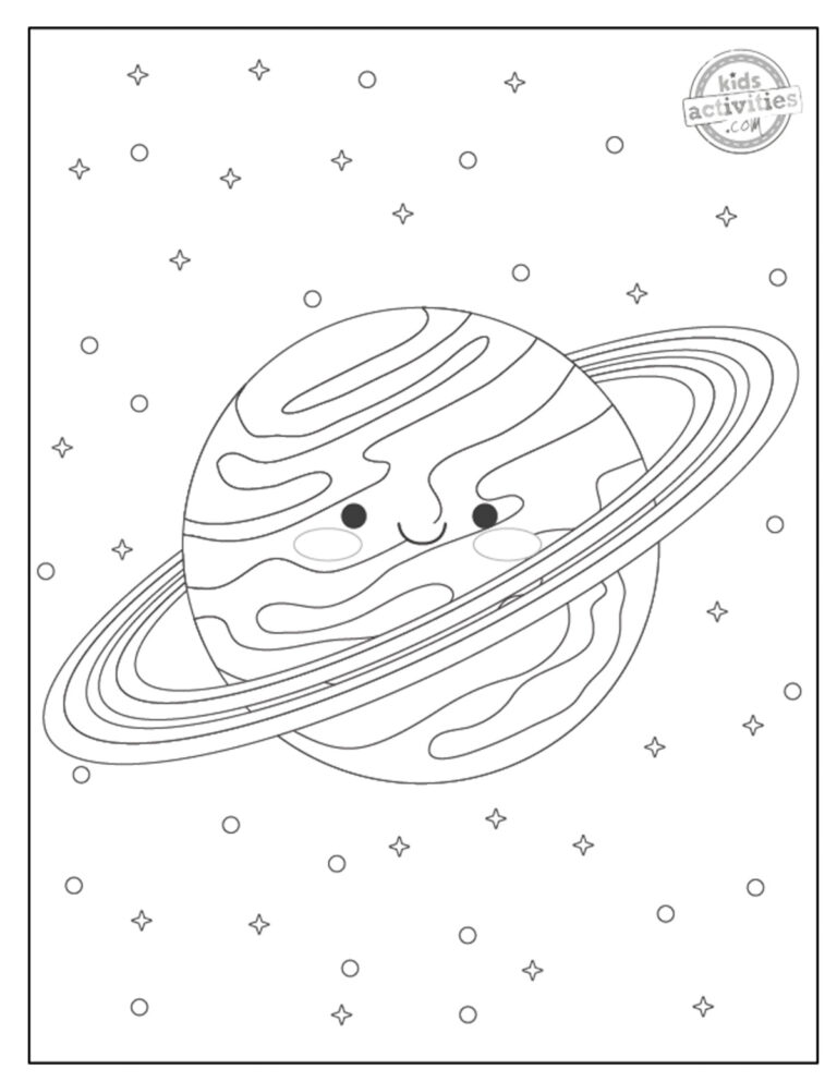 Saturn Coloring Pages Kids Activities - Saturn Coloring Pages Screenshot 2 768x993 