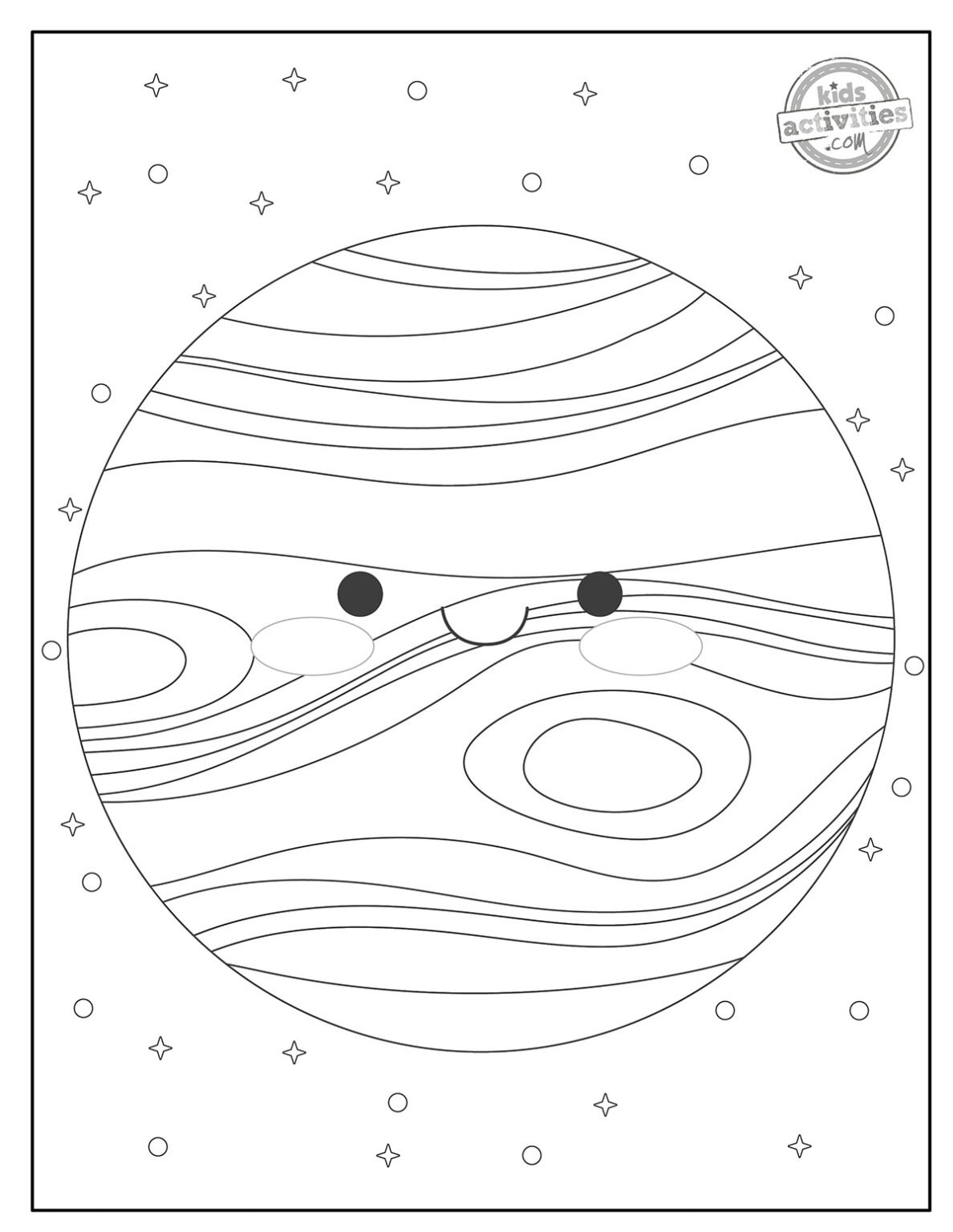 Adorable Jupiter Coloring Pages - Jupiter Coloring Pages Screenshot 2 1188x1536