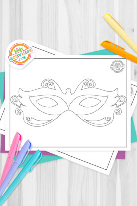 Printable Masquerade Mask For Kids and Adults | Kids Activities Blog