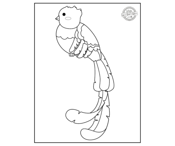 Printable Quetzal Coloring Page For Kids | Kids Activities Blog