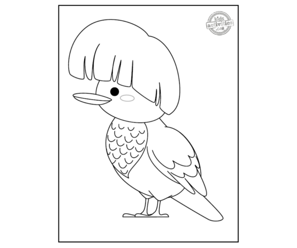 Neat Umbrella Bird Coloring Page | Kids Activities Blog