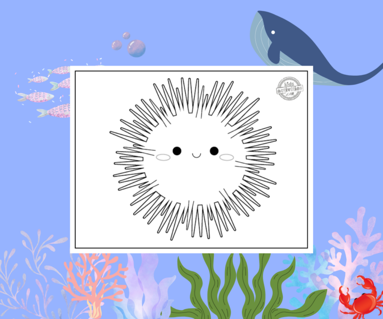 Printable Urchin Coloring Page For Kids | Kids Activities Blog
