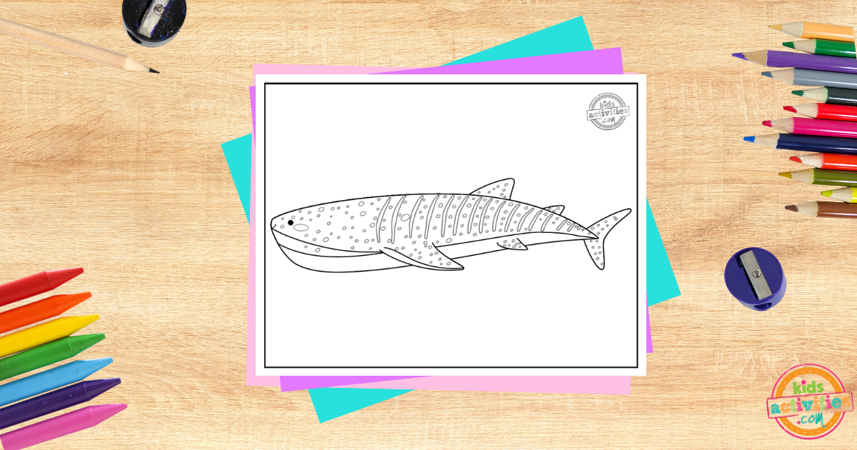 Whale Shark Coloring Page