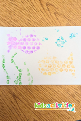 Bubble Wrap Watercolor Painting Art Project for Kids! | Kids Activities ...