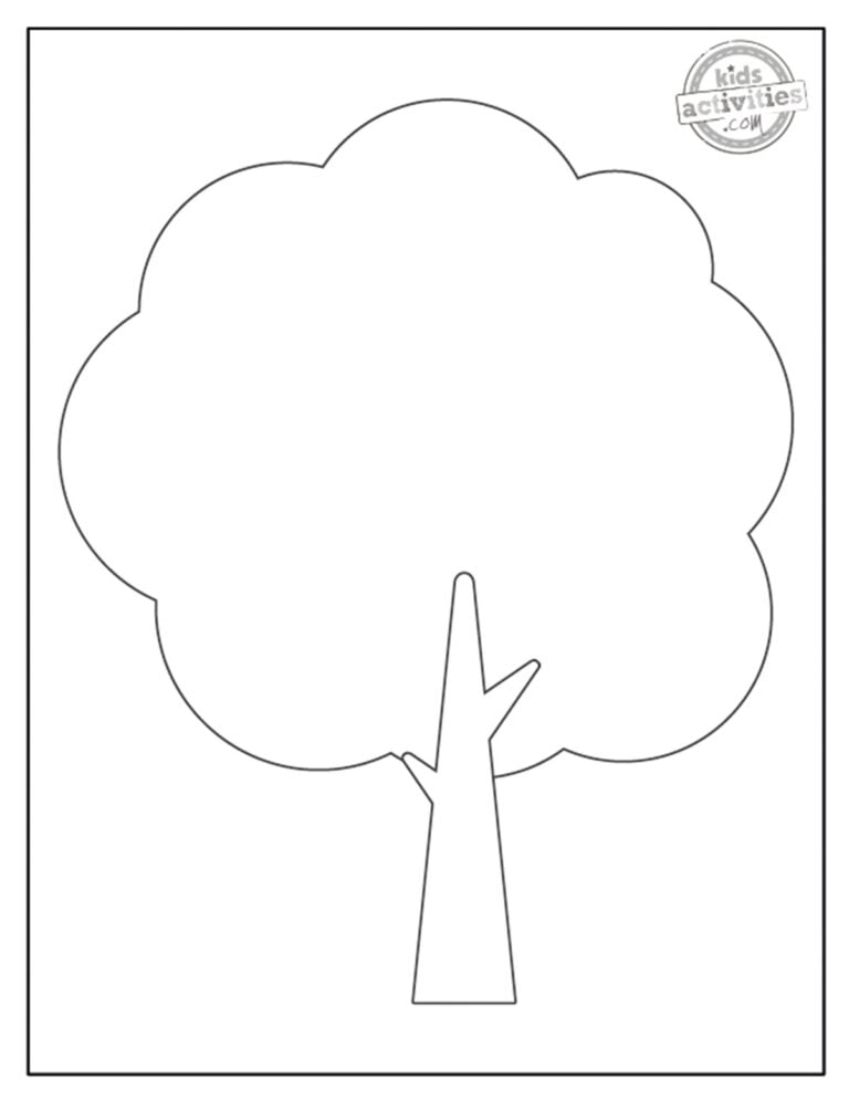 Tree Outline Printable For Kids Kids Activities Blog