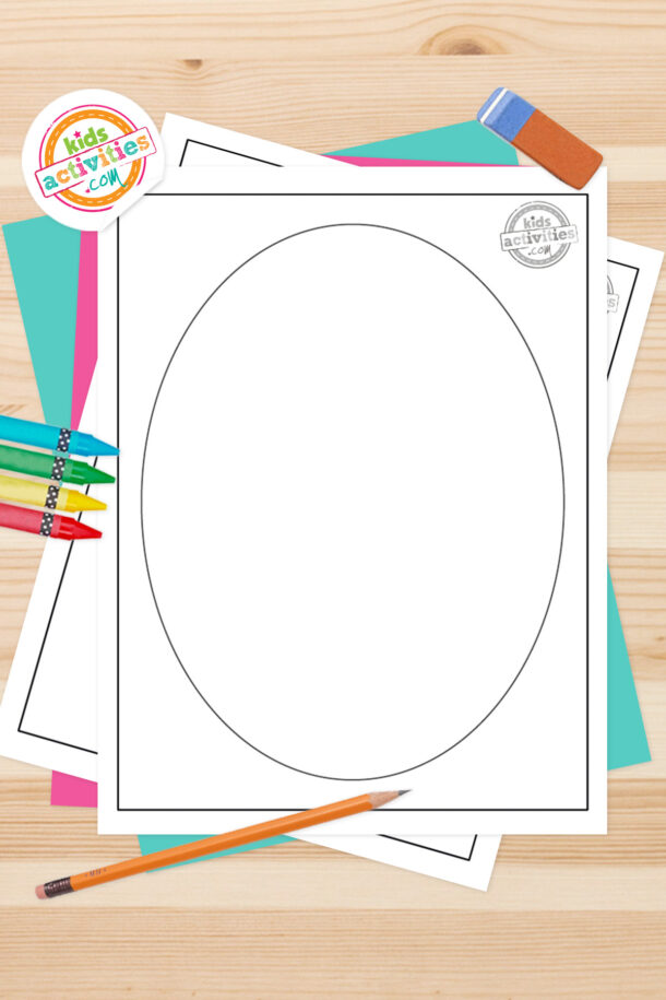 Simple and Easy Oval Template | Kids Activities Blog