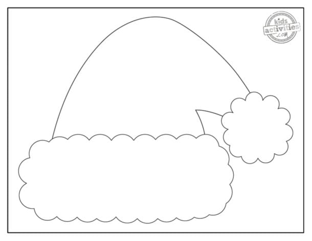 Santa Hat Template For Kids of - Santa Hat Template Printable Screenshot 2 610x472 