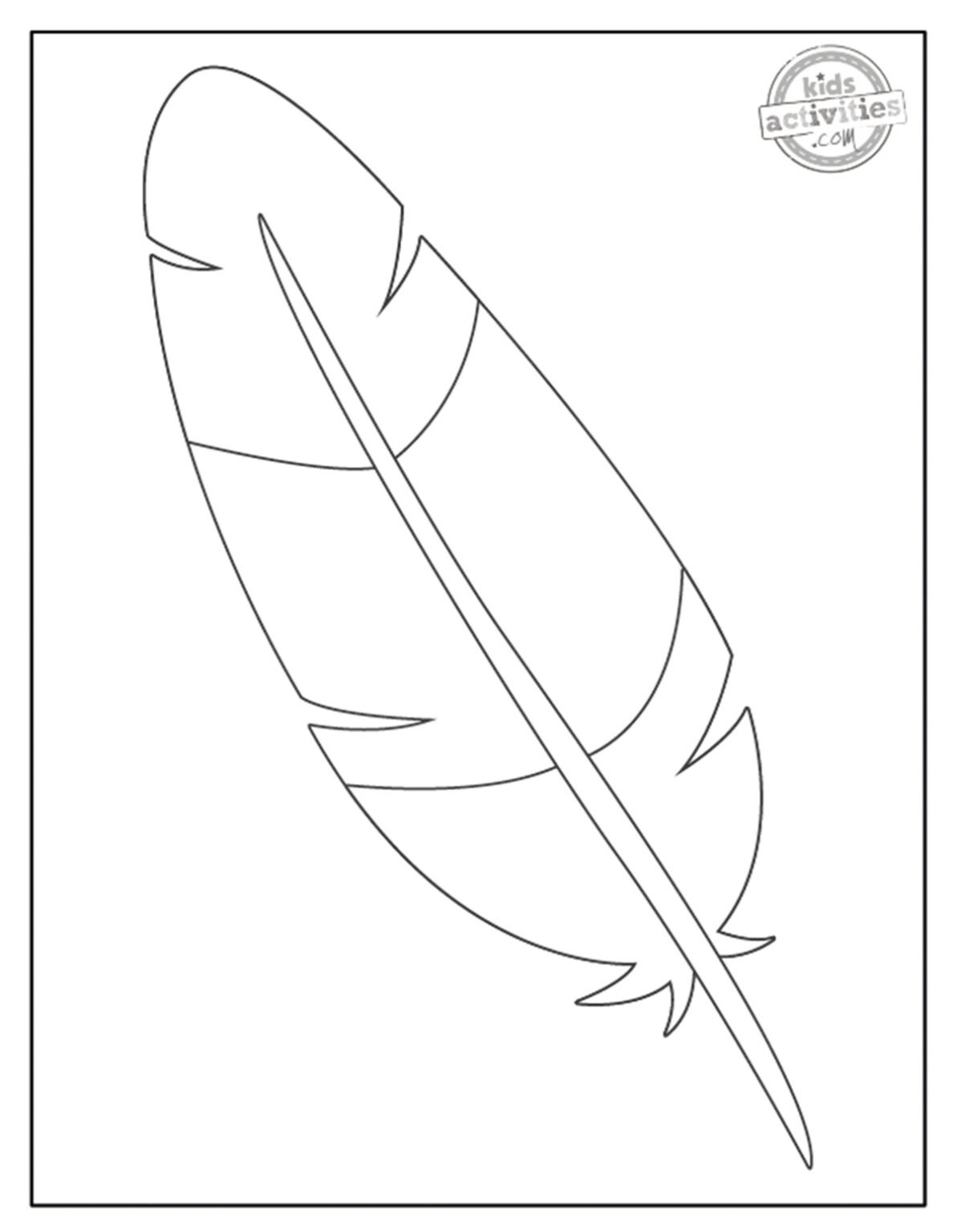 Make Thanksgiving Day Crafts With Turkey Feather Template Kids