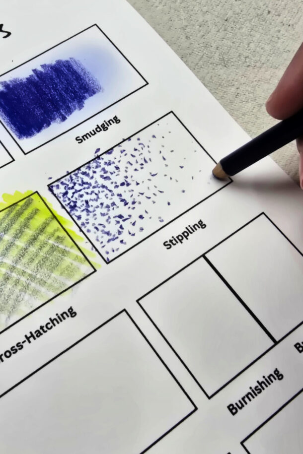 Colored Pencil Techniques Art Project for Kids • Kids Activities Blog