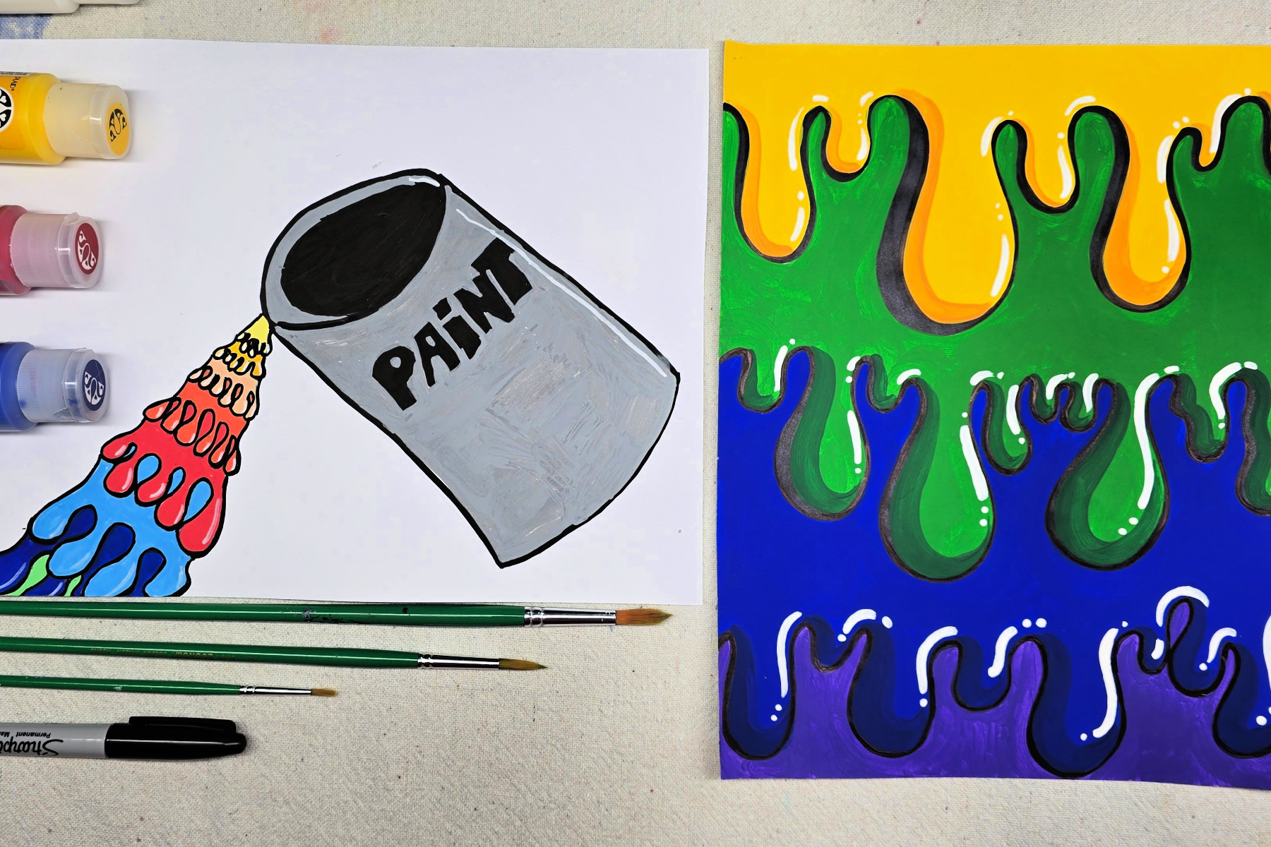 Draw Dripping Paint Art Project For Kids Kids Activities Blog Draw Dripping Paint Art Project For Kids Kids Activities Blog