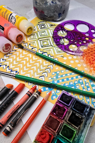 Mixed Media and Colors Art Project for Kids • Kids Activities Blog