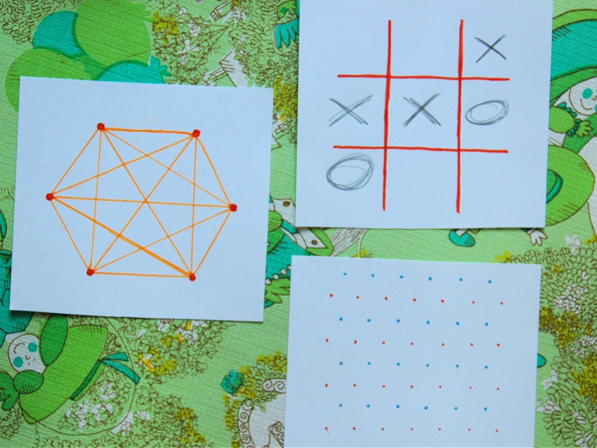 Activity Book- Step 3- Games drawn on white pieces of paper- kids activities blog