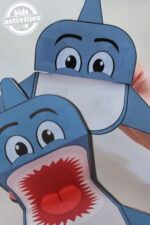 Ferocious Shark Puppet Craft with Free Printable Template Kids ...
